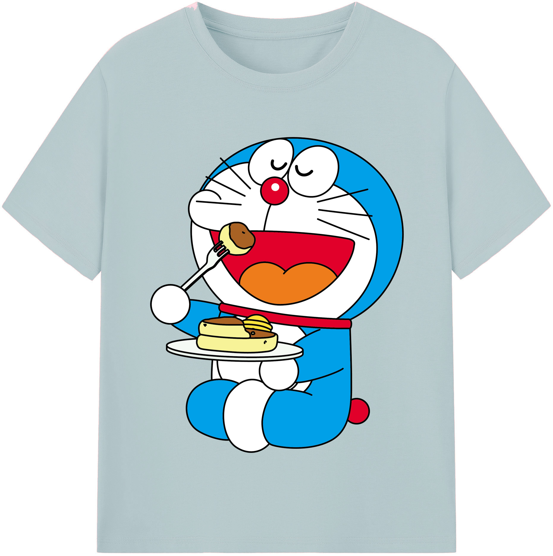 （画像用） ドラえもん Doraemon 綿100％半袖Tシャツ（フロントプリント）